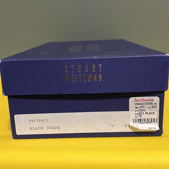 Stuart Weitzman | Mono | Suede Loafer in Black - Picture 16 of 17